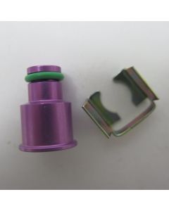 Injector Short Height Adapter 11mm w/o-ring 1/2 inch- Purple